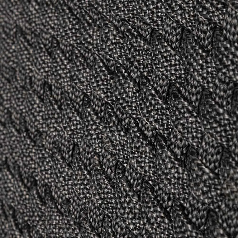 Utomhusfåtölj i trä och rep med kudde, Homemotion, 2 delar - Oskana Viadurini