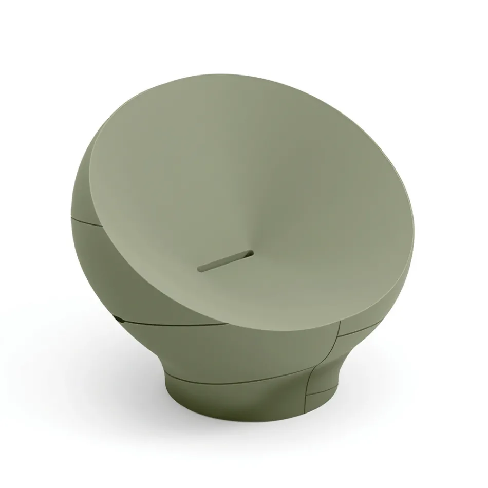 Utomhusfåtölj i polyeten finns i olika färger - Handduk Viadurini