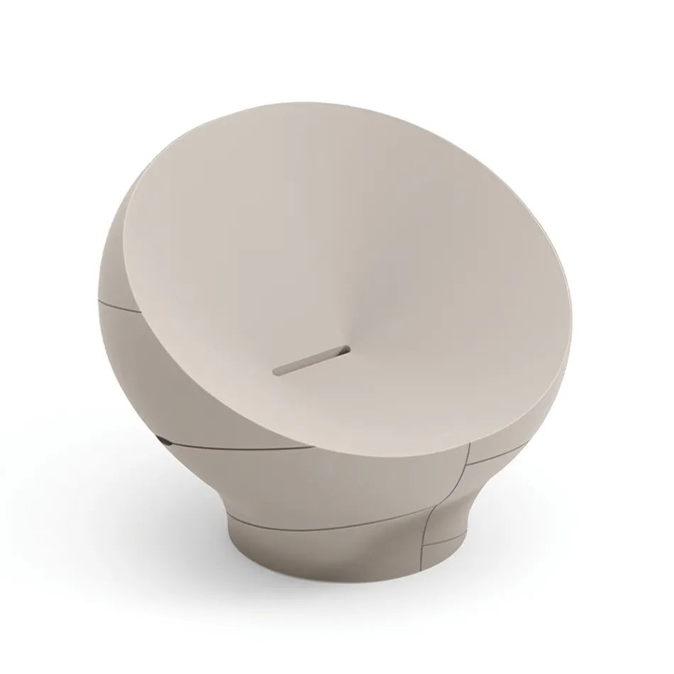 Polyeten utomhusfåtölj finns i olika färger - Handduk Viadurini