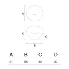 Utomhusfåtölj i polyeten finns i olika färger - Handduk Viadurini