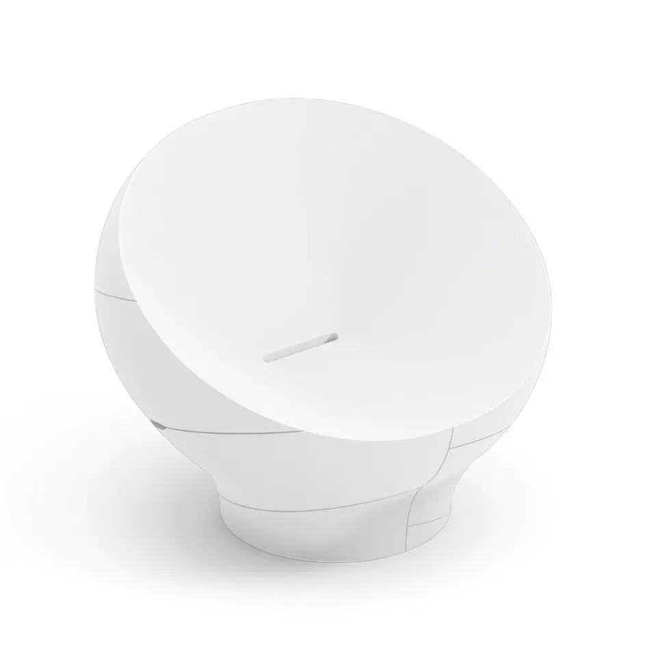 Utomhusfåtölj i polyeten finns i olika färger - Handduk Viadurini