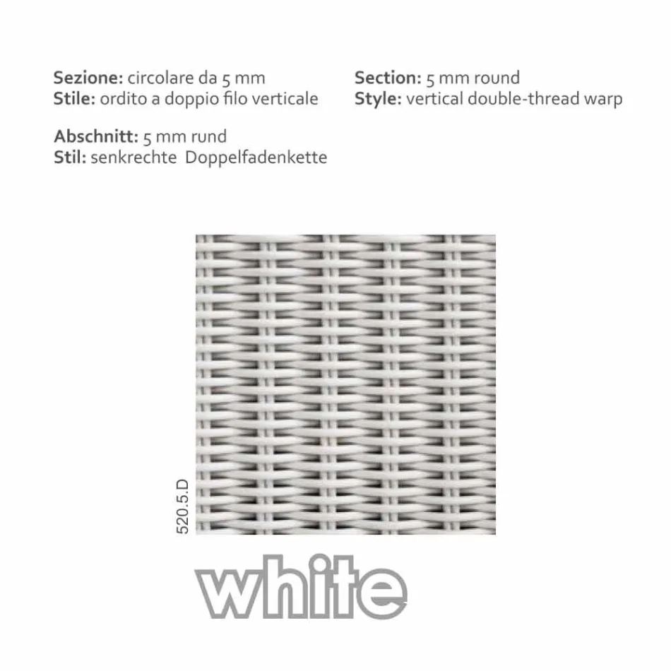 Utomhus Polyeten fåtölj handvävda Naomi Viadurini