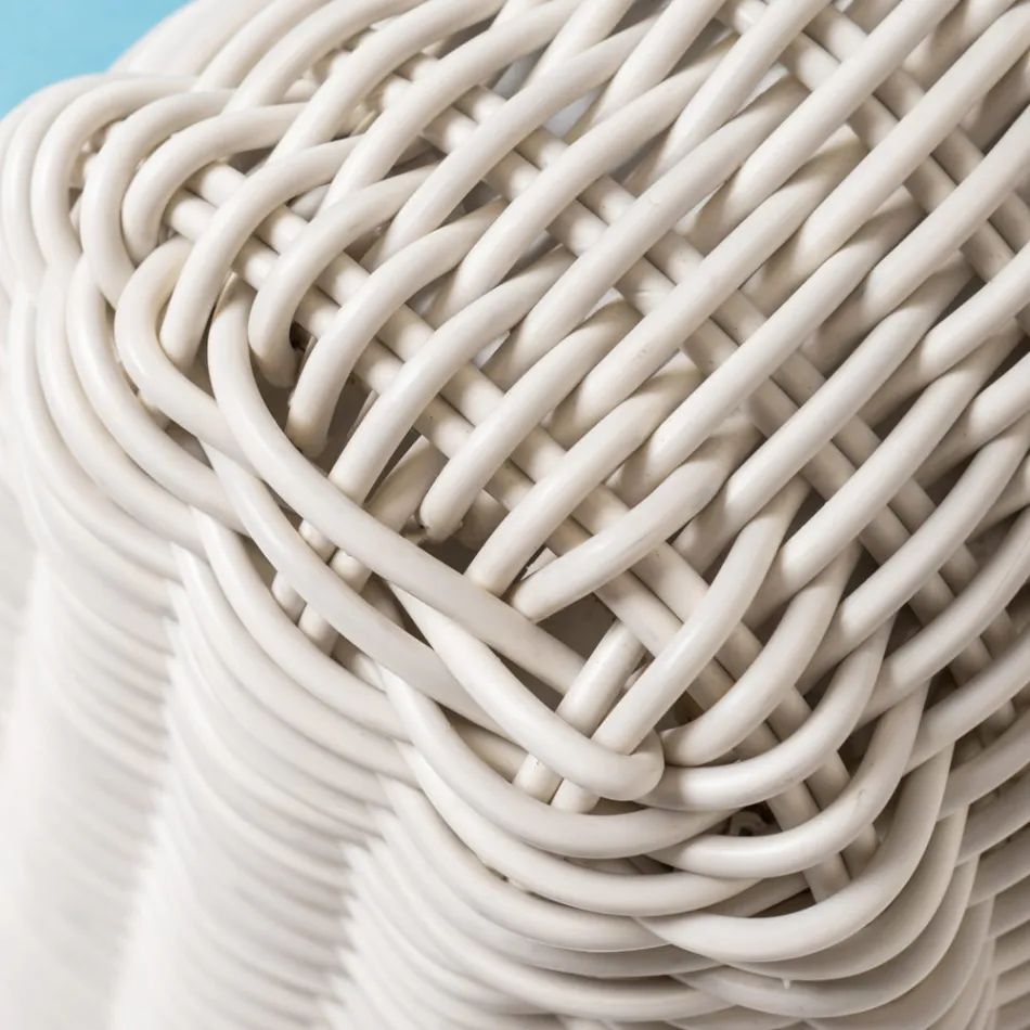 Utomhusfåtölj i vävd polyrattan - Charlie Viadurini