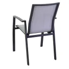 Fåtölj för utomhusbruk av aluminium och textilene - Map Viadurini