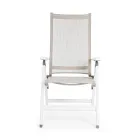 Liggande utomhusfåtölj med aluminiumstruktur, Homemotion - Ursula Viadurini