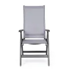 Liggande utomhusfåtölj med aluminiumstruktur, Homemotion - Ursula Viadurini