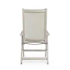 Liggande utomhusfåtölj med aluminiumstruktur, Homemotion - Ursula Viadurini