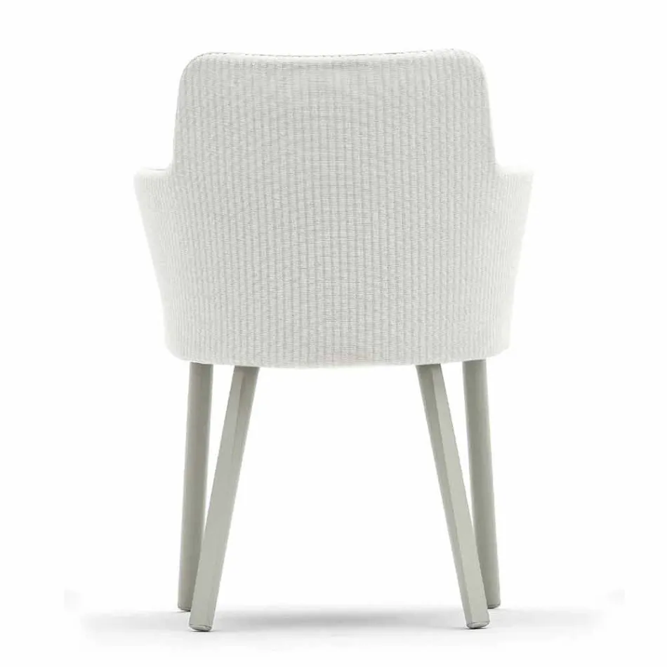 Design Varaschin Emma utomhus fåtölj i aluminium och tyg Viadurini