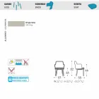 Design Varaschin Emma utomhus fåtölj i aluminium och tyg Viadurini