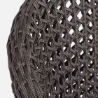 Trädgårdsfåtölj med teakben och tygsits, Homemotion - Chantall Viadurini