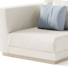 Trädgårdsfåtölj med höger hörnstruktur Tillverkad i Italien - Rubik Viadurini