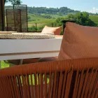 Trädgårdsstol med aluminiumram och rep med dynor - Tält Viadurini