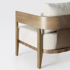 Trädgårdsstol med ram i teak Tillverkad i Italien - Briga Viadurini