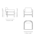 Trädgårdsstol med ram i teak Tillverkad i Italien - Briga Viadurini