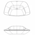 Modernt utformad polyeten trädgård fåtölj Ufo av Vondom Viadurini