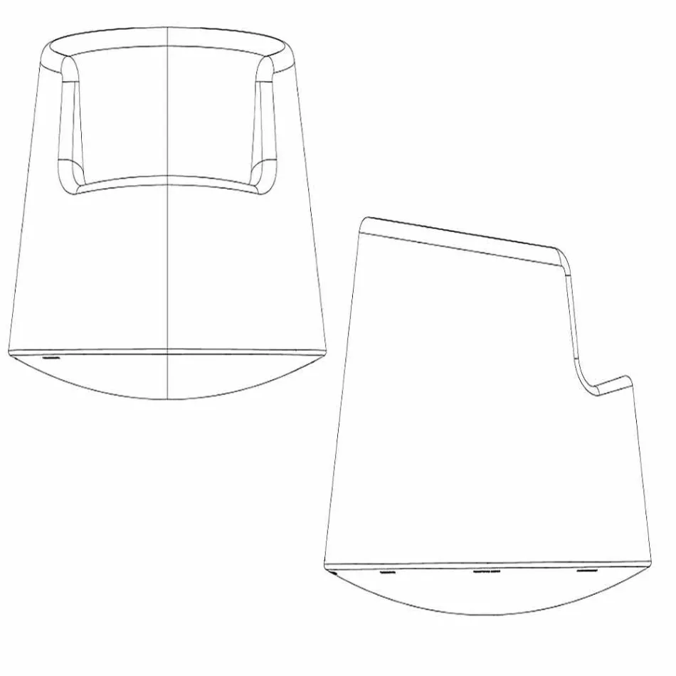 Modern design trädgård fåtölj Roulette Vondom i polyeten Viadurini