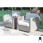 Fåtölj handvävda konstruktion trädgård Elsa Viadurini