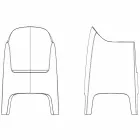 Vondom designfåtölj i polypropen Viadurini
