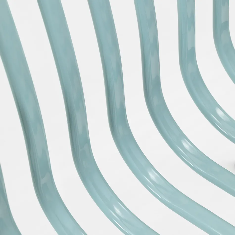 Stapelbar trädgårdsfåtölj i metall tillverkad i Italien 2 delar - helt enkelt Viadurini