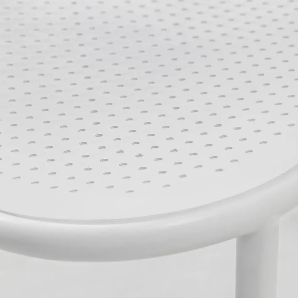 Trädgårdsfåtölj i målad metall Made in Italy 2 delar - Synergy Viadurini