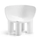 Trädgårdsfåtölj i polyeten och tyg tillverkad i Italien - Freccia Viadurini