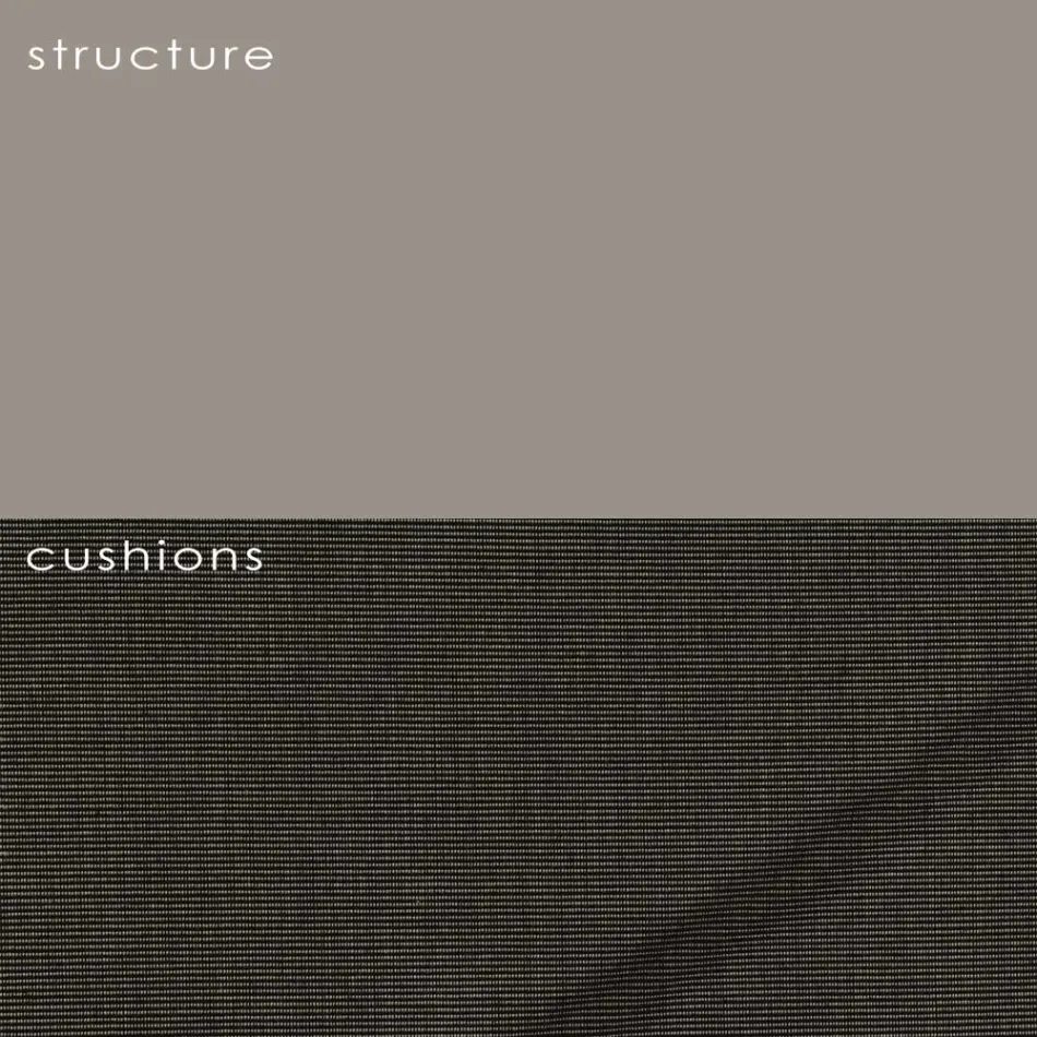 Trädgårdsfåtölj i polyeten och tyg tillverkad i Italien - Freccia Viadurini