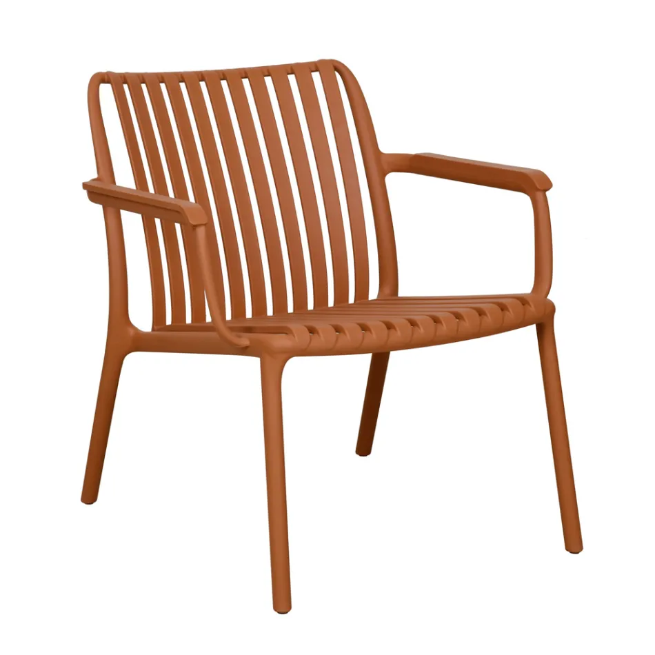 Polypropylen trädgårdsstol med tillsatt glasfiber - Mavren Viadurini