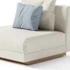 Trädgårdsfåtölj i tyg tillverkad i Italien - Rubik Viadurini