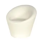 Trädgårdsfåtölj i fluor och färgad polyeten Tillverkad i Italien - Colores Viadurini