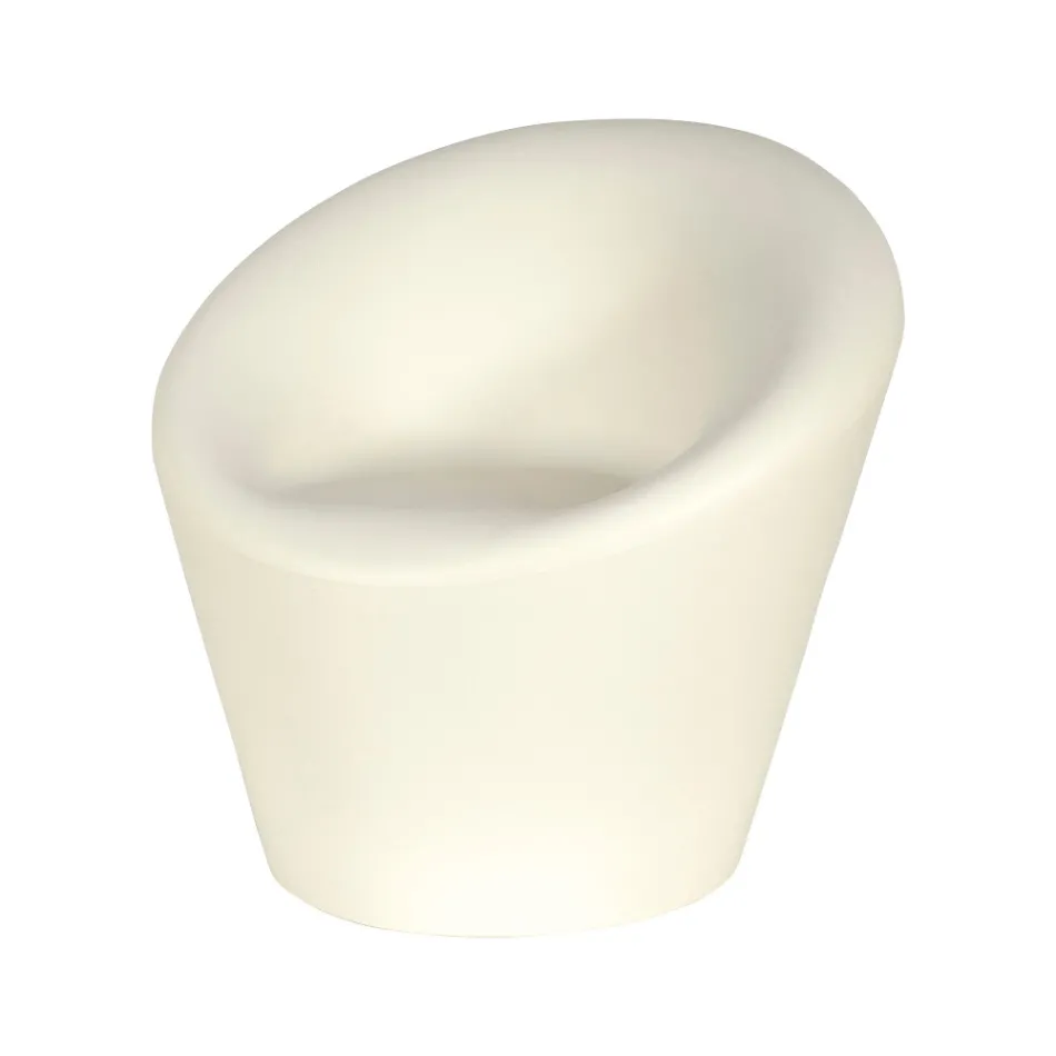 Trädgårdsfåtölj i fluor och färgad polyeten Tillverkad i Italien - Colores Viadurini