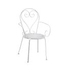 Trädgårdsstol tillverkad helt i metall - Arkiv Viadurini