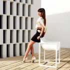 WallStreet Vondom trädgård fåtölj, polypropen och glasfiber Viadurini