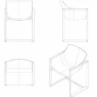 WallStreet Vondom trädgård fåtölj, polypropen och glasfiber Viadurini