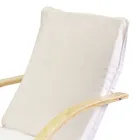 Fåtölj för inomhusbruk i björkträ och tyg - Abissi Viadurini