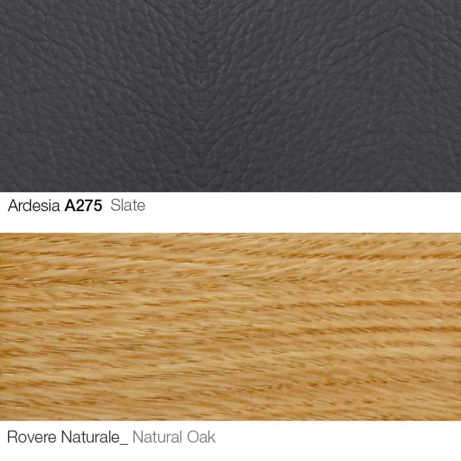 Vardagsrumsfåtölj med fotstöd i läder och trä Tillverkad i Italien - fjäril Viadurini