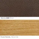 Vardagsrumsfåtölj med fotstöd i läder och trä Tillverkad i Italien - fjäril Viadurini