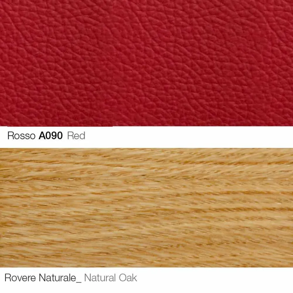 Vardagsrumsfåtölj med fotstöd i läder och trä Tillverkad i Italien - fjäril Viadurini