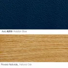 Vardagsrumsfåtölj med fotstöd i läder och trä Tillverkad i Italien - fjäril Viadurini