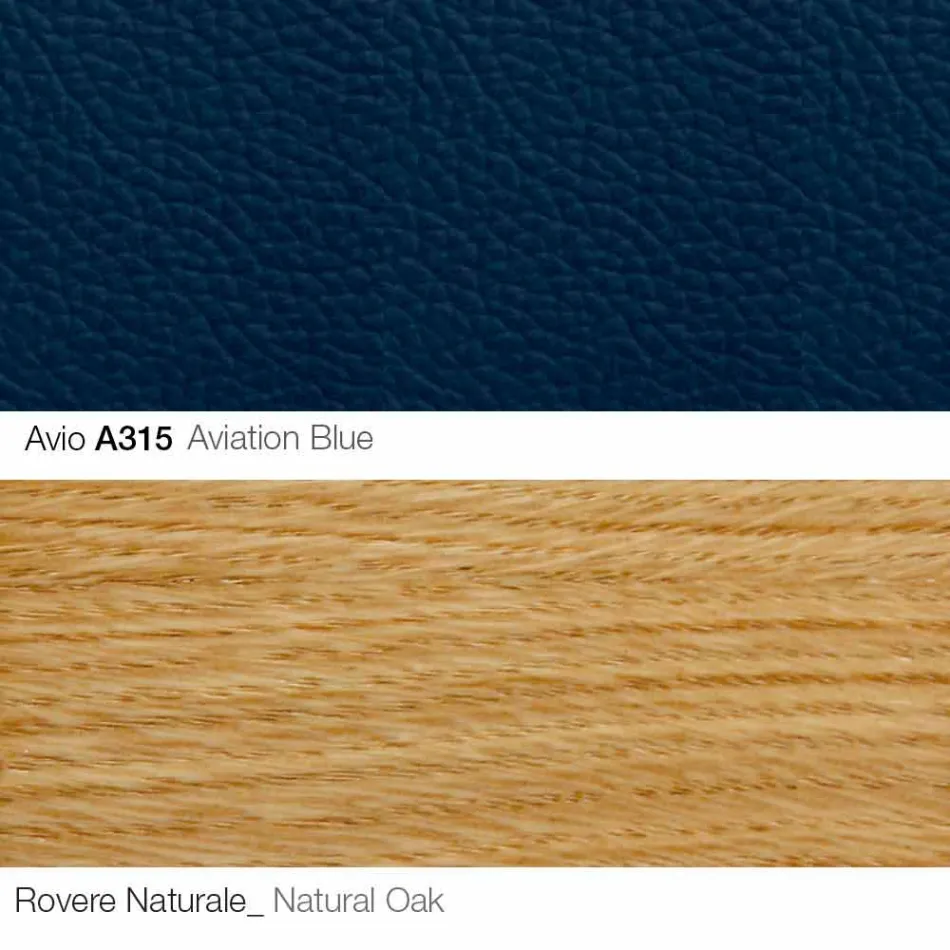 Vardagsrumsfåtölj med fotstöd i läder och trä Tillverkad i Italien - fjäril Viadurini