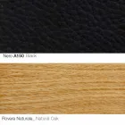 Vardagsrumsfåtölj med fotstöd i läder och trä Tillverkad i Italien - fjäril Viadurini