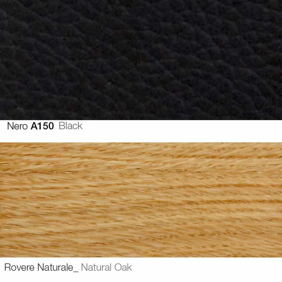 Vardagsrumsfåtölj med fotstöd i läder och trä Tillverkad i Italien - fjäril Viadurini