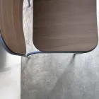 Vardagsrumsfåtölj i trä och metall Tillverkad i Italien 2 delar - Saffia Viadurini