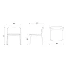 Vardagsrumsfåtölj i trä och metall Tillverkad i Italien 2 delar - Saffia Viadurini