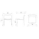 Vardagsrumsfåtölj i tyg och metall Tillverkad i Italien 2 delar - Sangria Viadurini