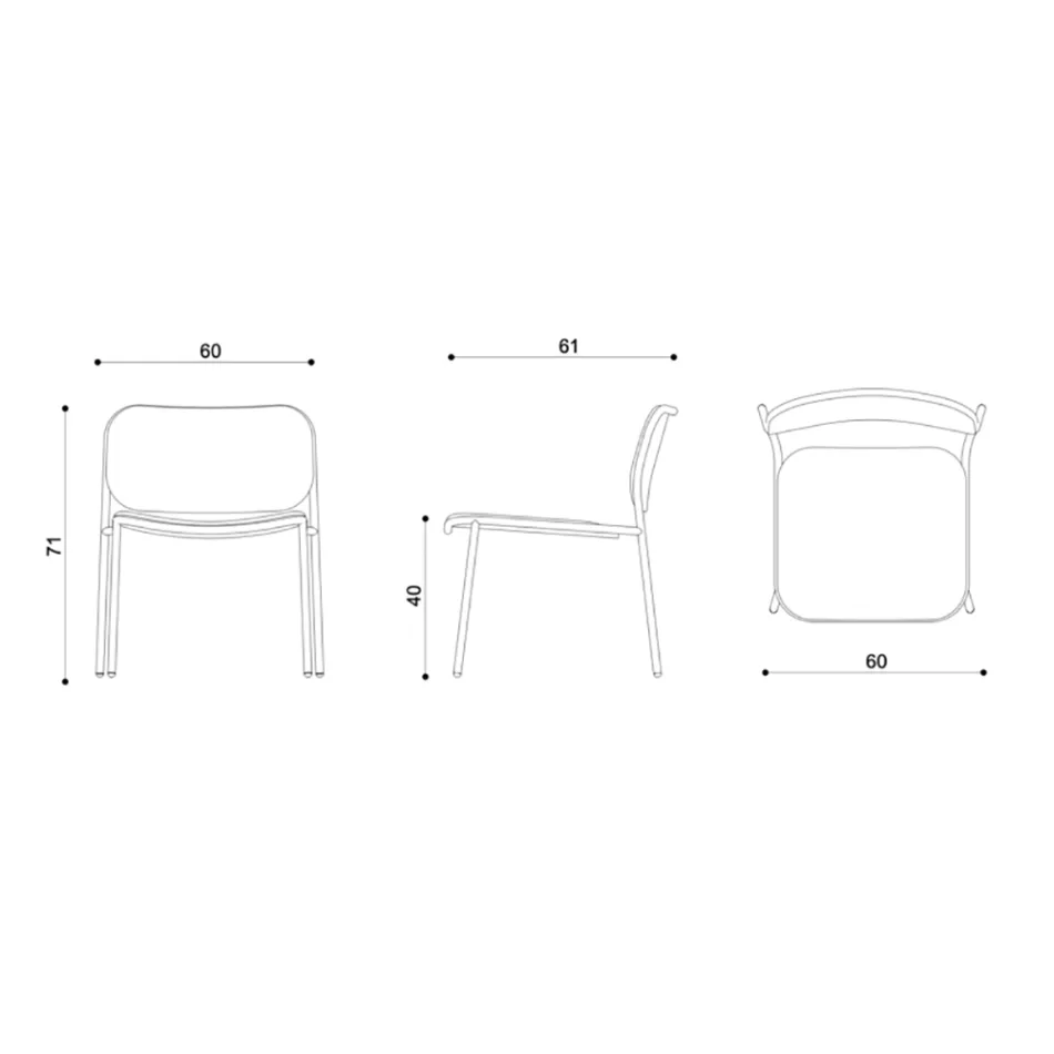 Vardagsrumsfåtölj i tyg och metall Tillverkad i Italien 2 delar - Sangria Viadurini