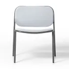 Vardagsrumsfåtölj i tyg och metall Tillverkad i Italien 2 delar - Sangria Viadurini