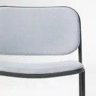 Vardagsrumsfåtölj i tyg och metall Tillverkad i Italien 2 delar - Sangria Viadurini