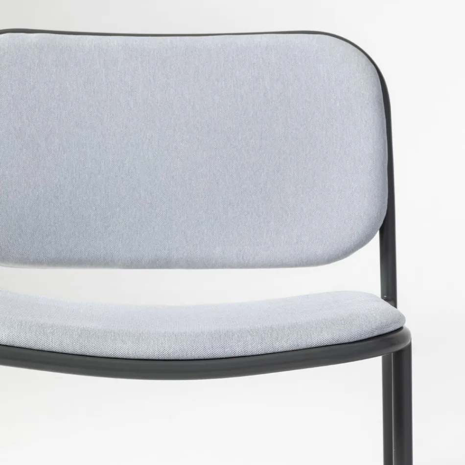 Vardagsrumsfåtölj i tyg och metall Tillverkad i Italien 2 delar - Sangria Viadurini