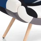 Patchwork Tyg Vardagsrumsfåtölj - Bromo Viadurini