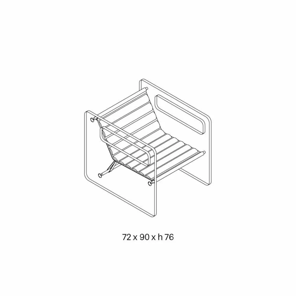 Vardagsrumsfåtölj i glas och sittplats i vitt läder modern design - Tecna Viadurini